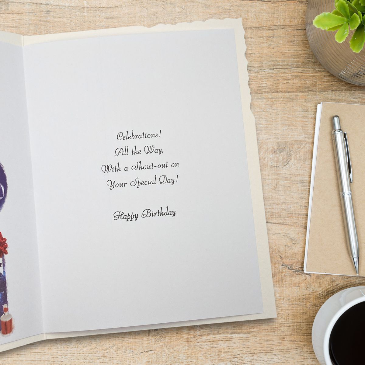 Velvet Birthday Card - Birthday Star