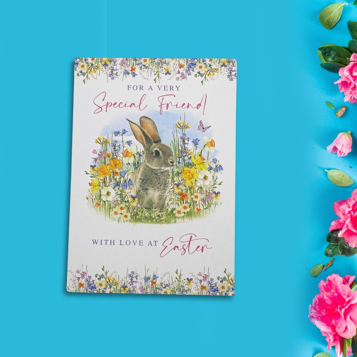 Friend Easter Card - Spring Bunny