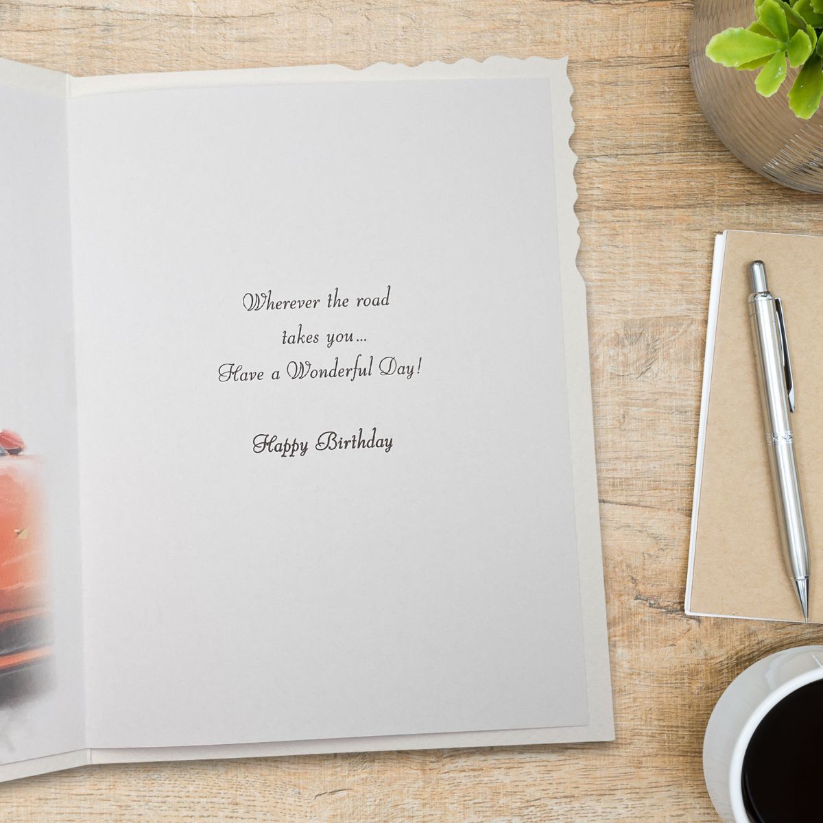Velvet Birthday Card - Red Sports Car