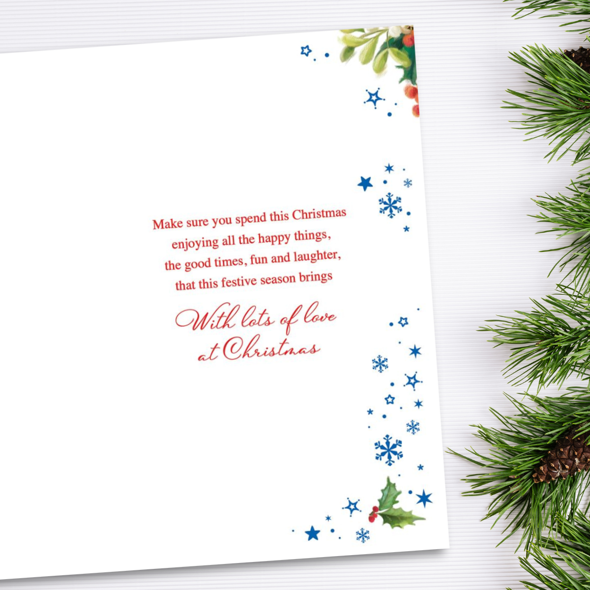 Grandson Christmas Card - Grass Roots Tree