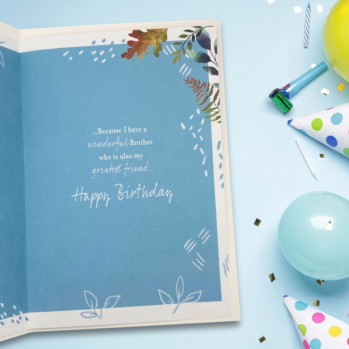 Brother Birthday Card - Most Especially For You