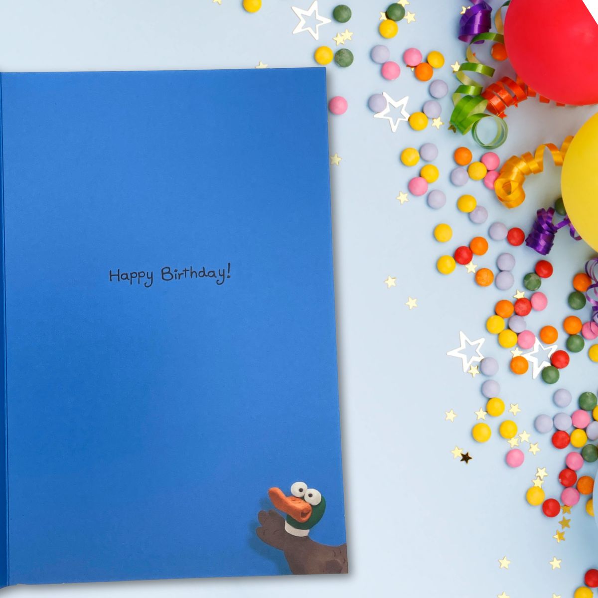 Out Of The Ark Birthday Card - Peeking Duck