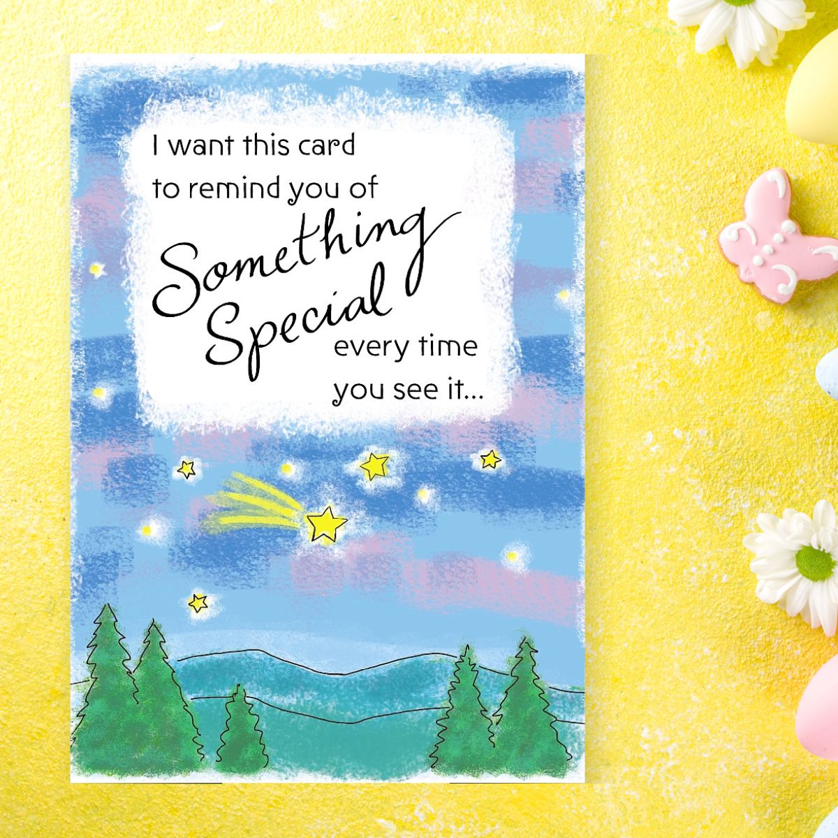 Thinking Of You Card - 3-Fold Water Colour Feelings