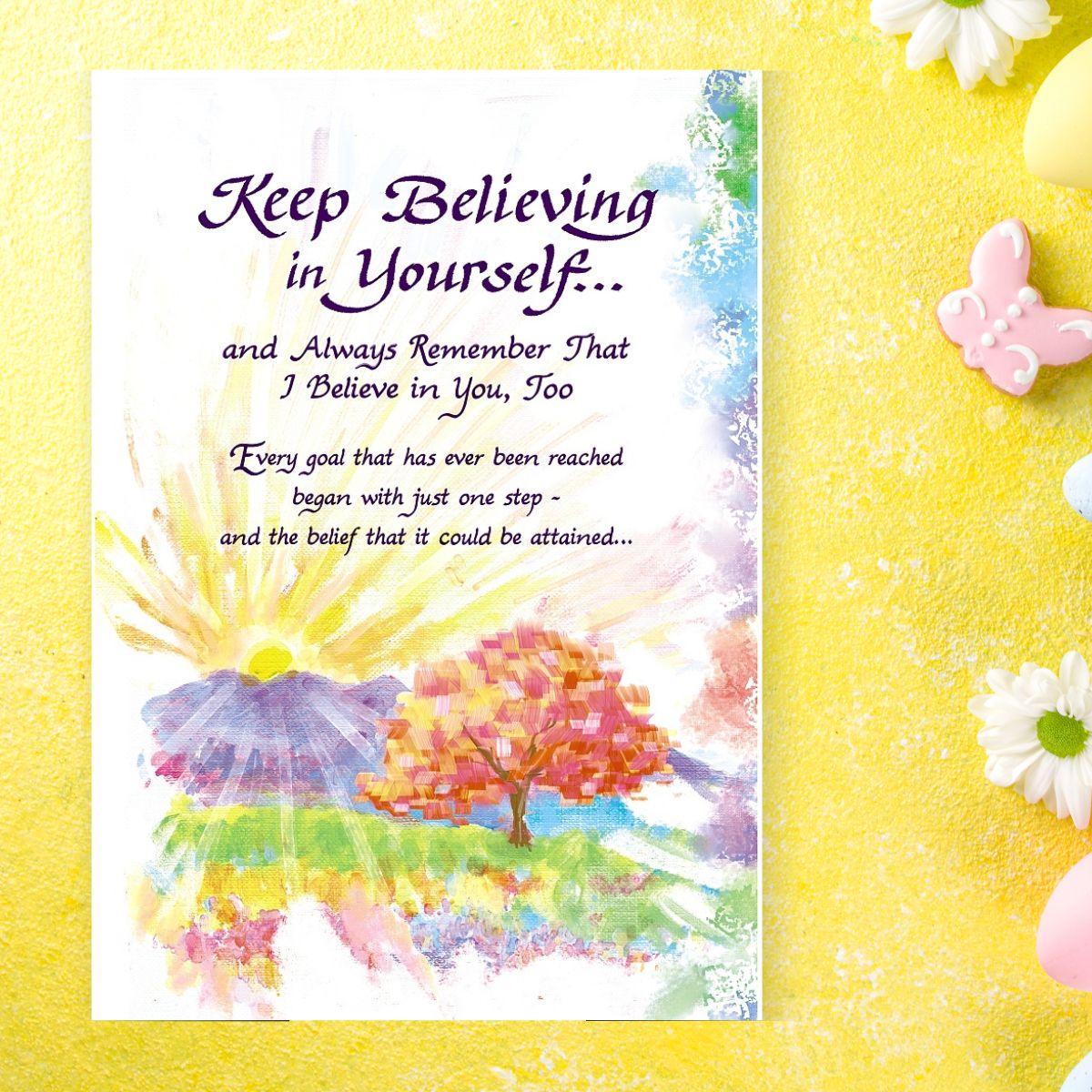 Keep Believing Card - 3-Fold Blue Mountain Arts
