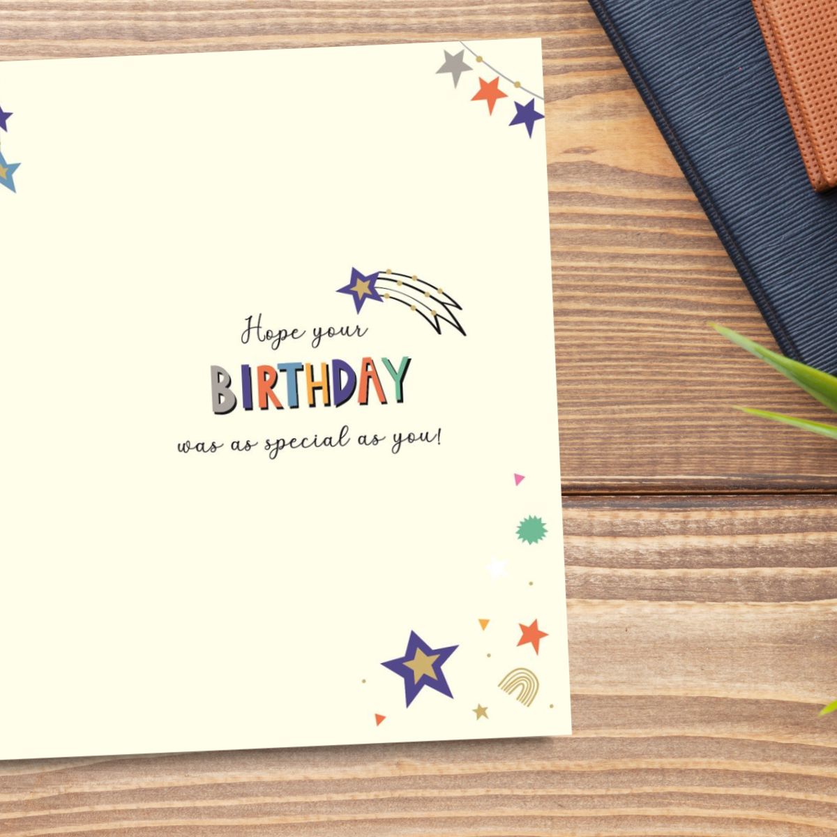 Belated Birthday Card - Wonderful Wishes