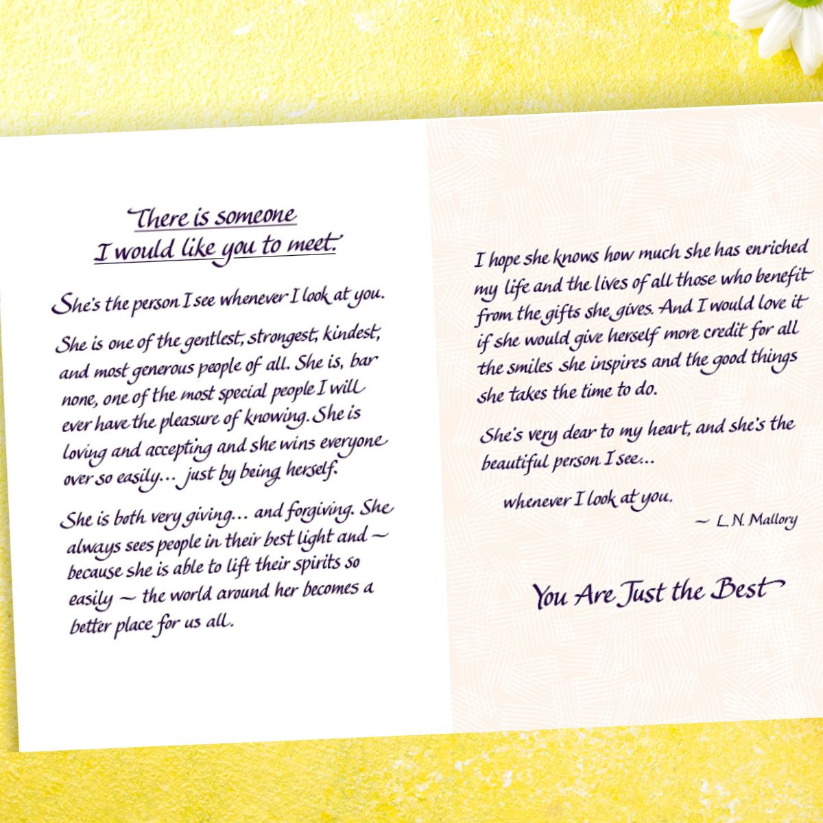 You Are Just The Best Card - 3-Fold Blue Mountain Arts