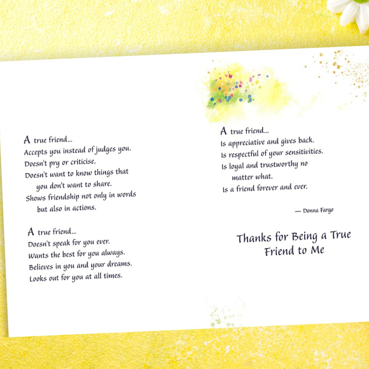 Friend Card - 3-Fold Blue Mountain Arts