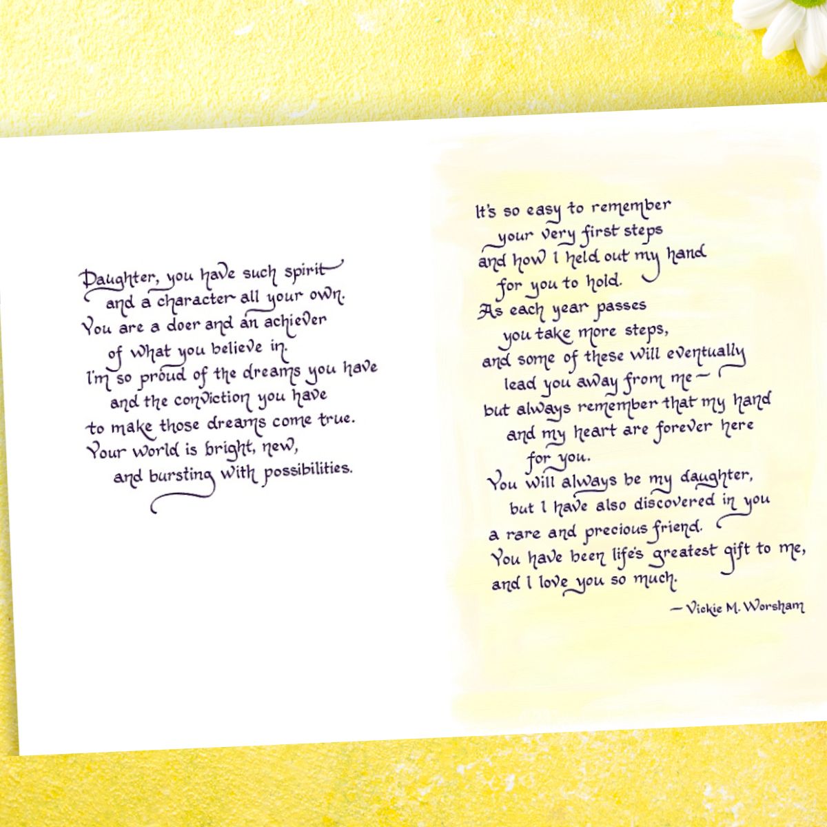Daughter Card - 3-Fold Blue Mountain Arts