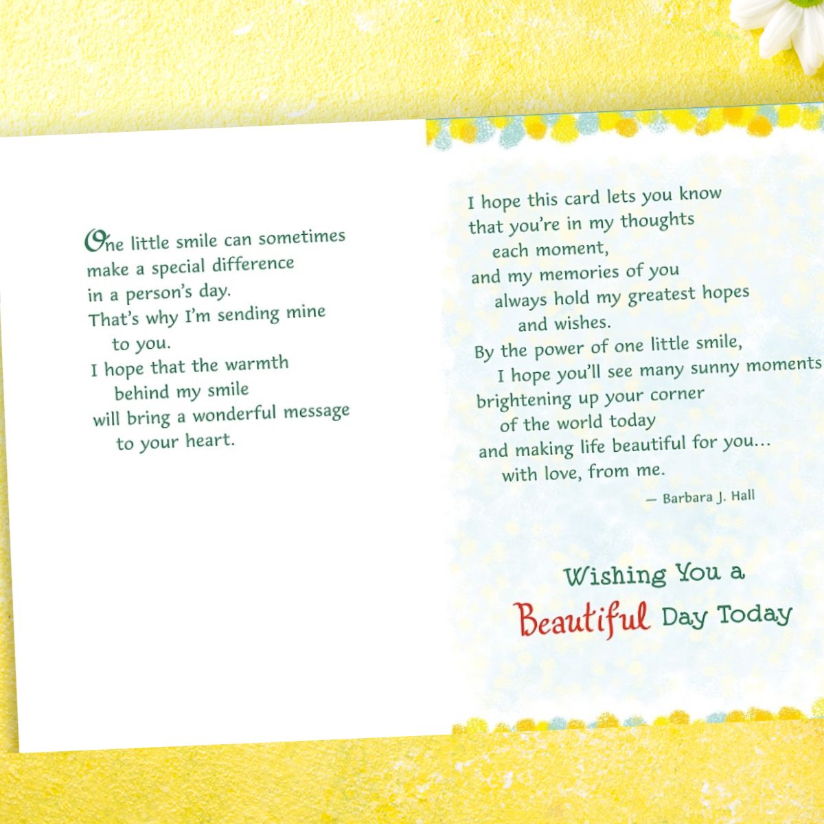 Sending A Little Smile Card - 3-Fold Blue Mountain Arts