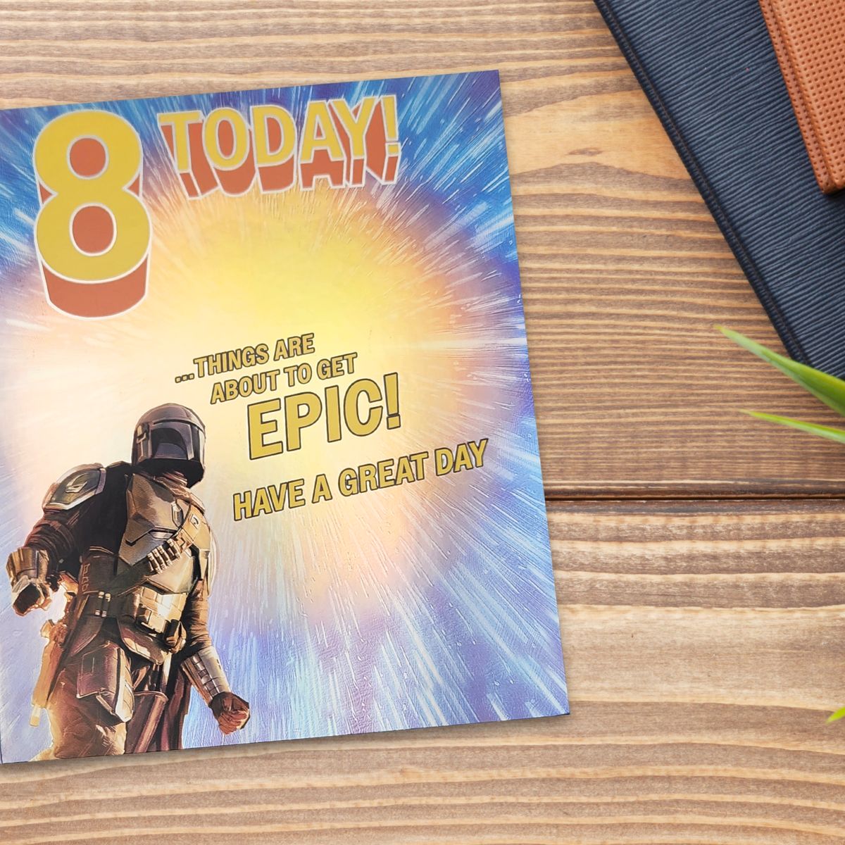 8th Birthday Card - Star Wars Bounty Hunter