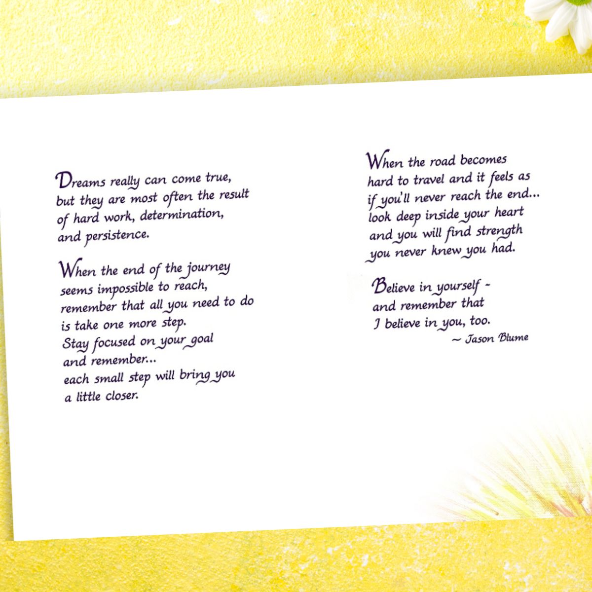 Keep Believing Card - 3-Fold Blue Mountain Arts