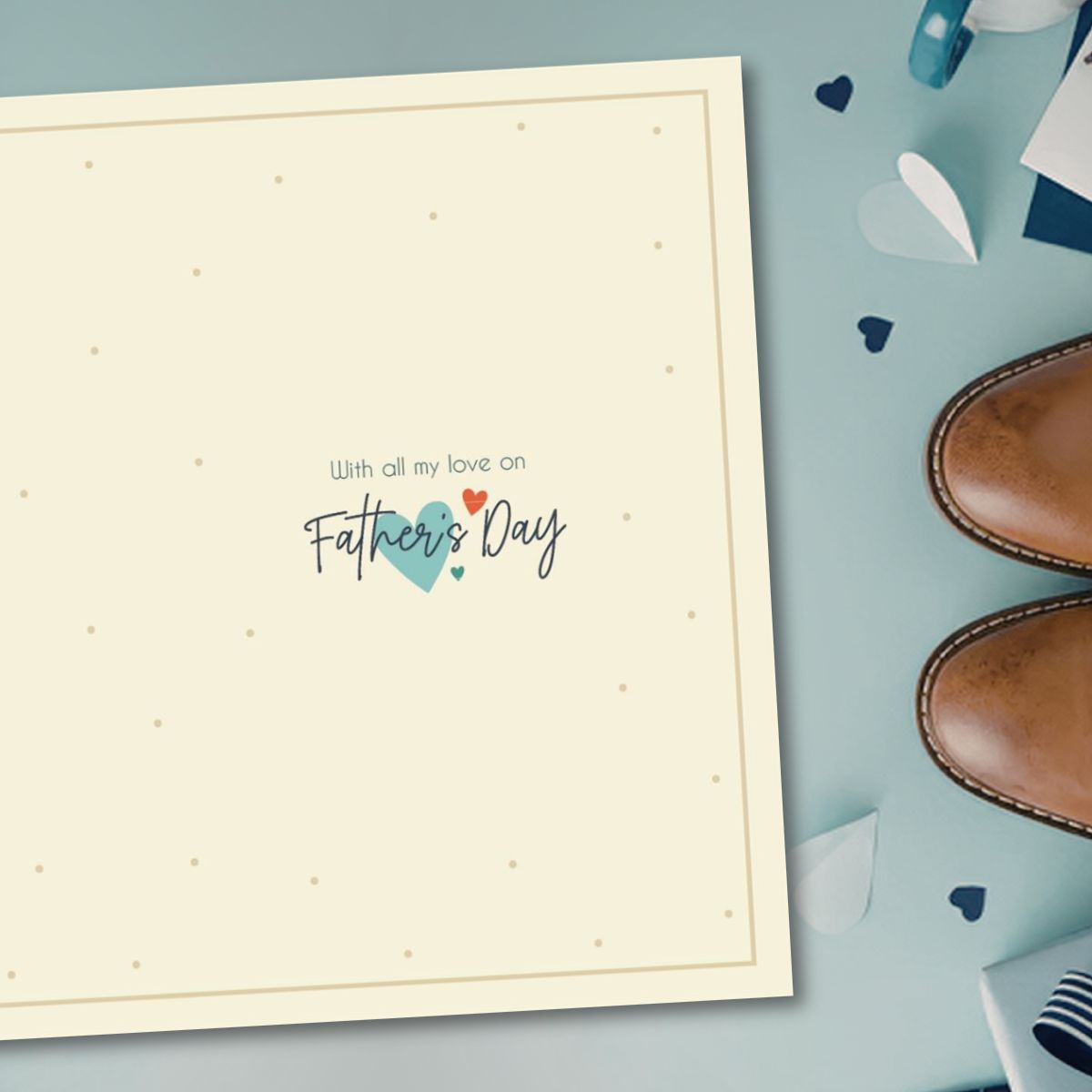 Husband Father's Day Card - Die-Cut Heart Of Hearts