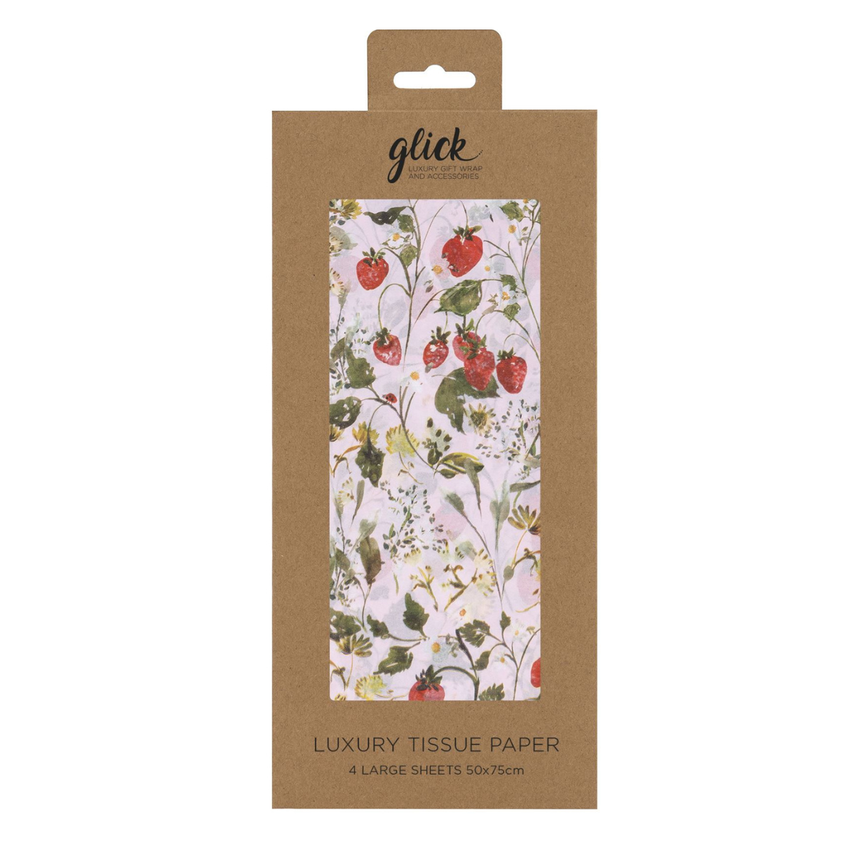Printed Tissue Paper - Strawberry Patch