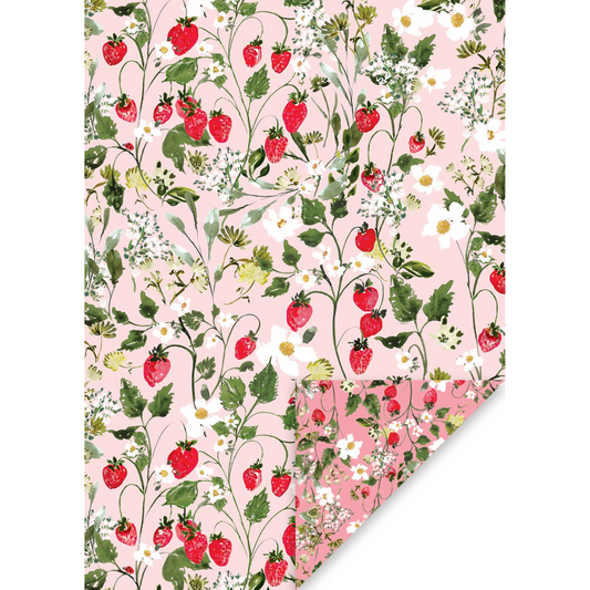 Giftwrap - Luxury Strawberry Patch Wrapping Paper