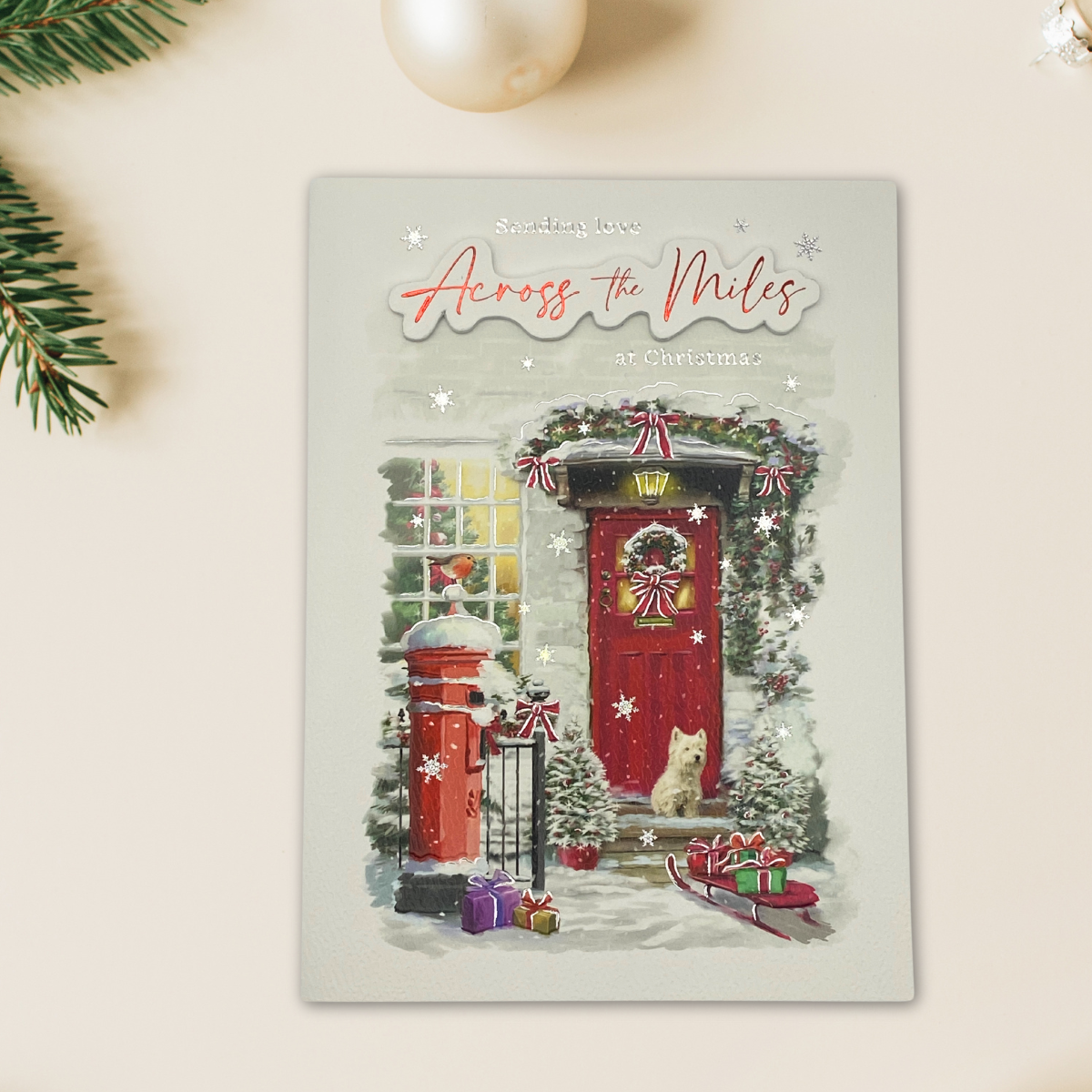 Across The Miles Christmas Card - Decoupage Home