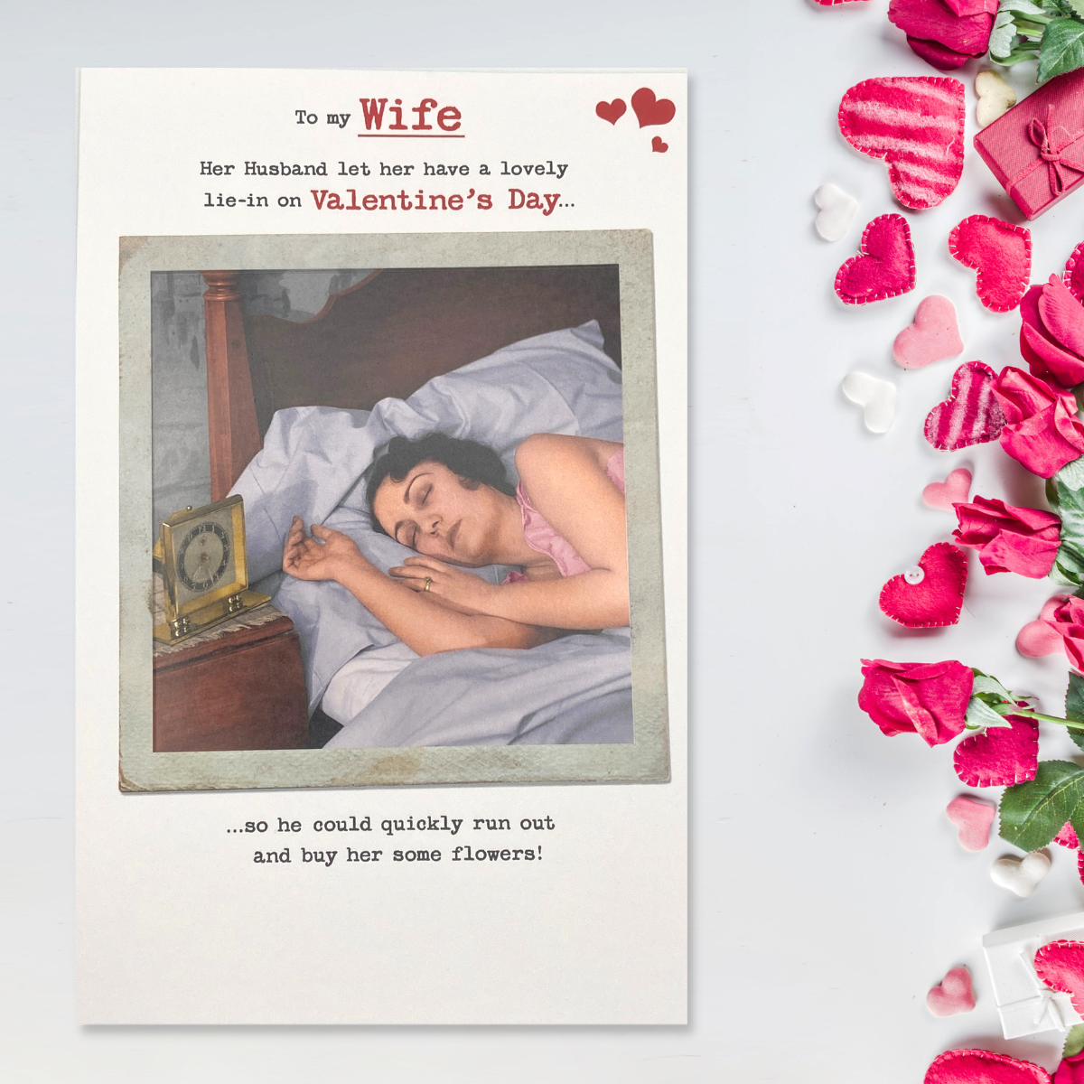 Wife Valentine's Day Card - Waving At Trains