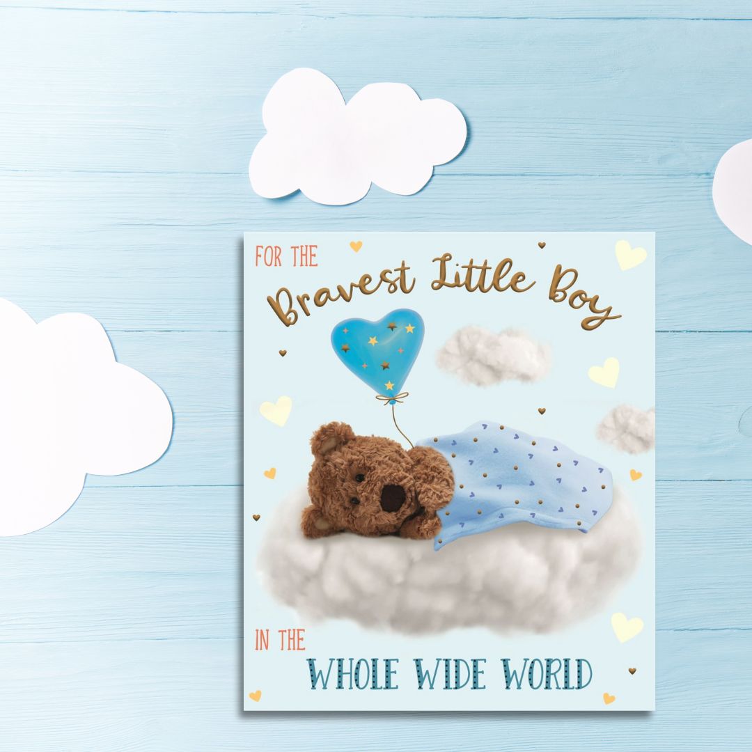 Get Well Soon Card - Bravest Little Boy