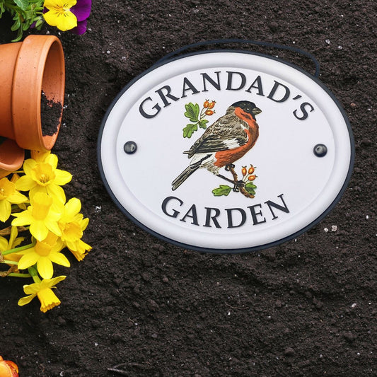British Birds Decorative Garden Sign - Grandad