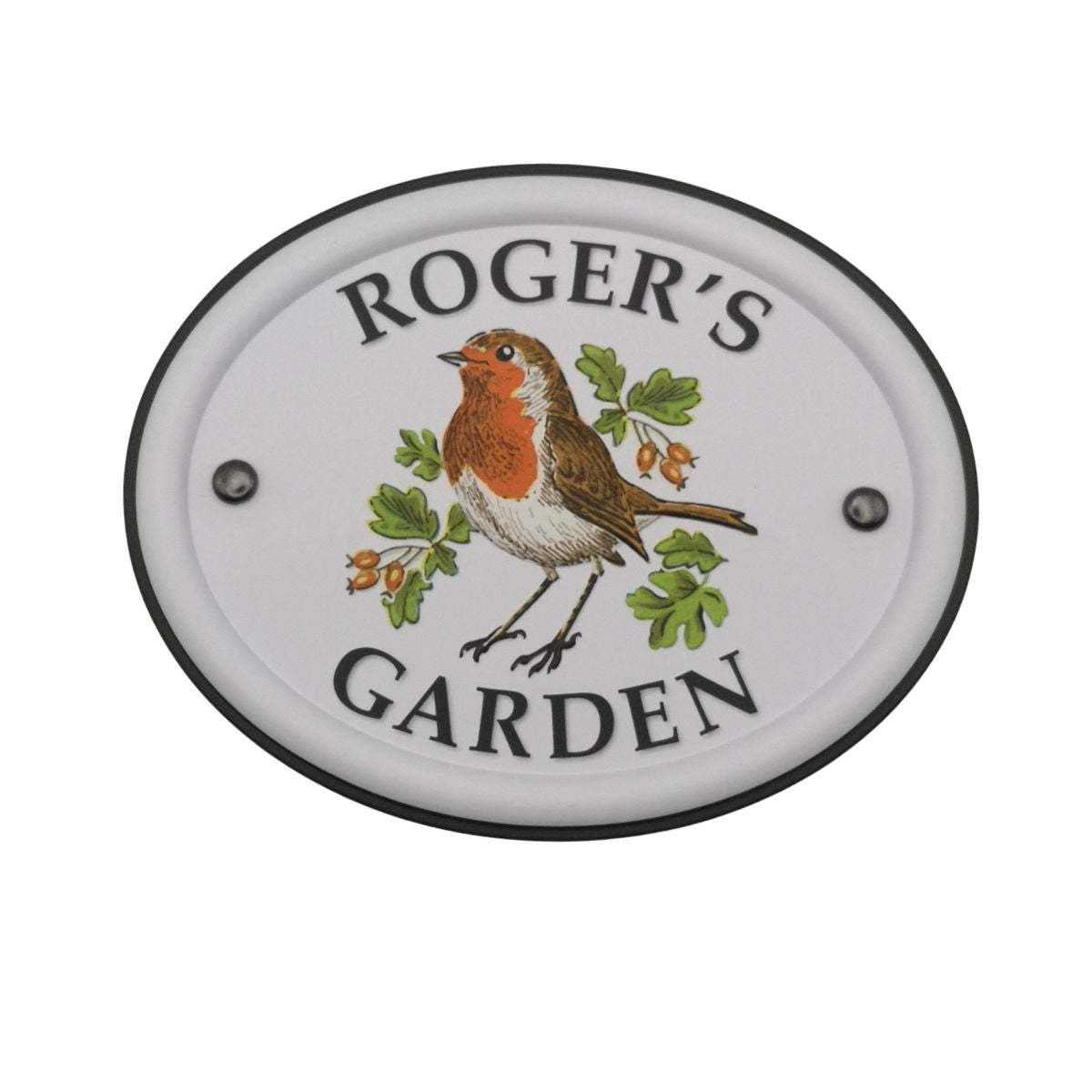British Birds Decorative Garden Sign - Roger