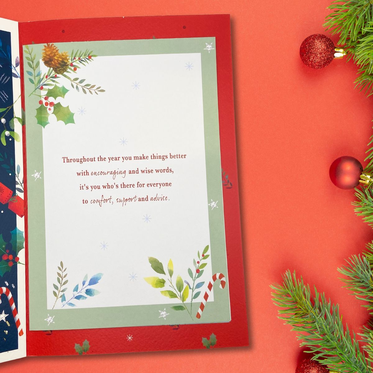 Dad Large Christmas Card - Most Especially For You