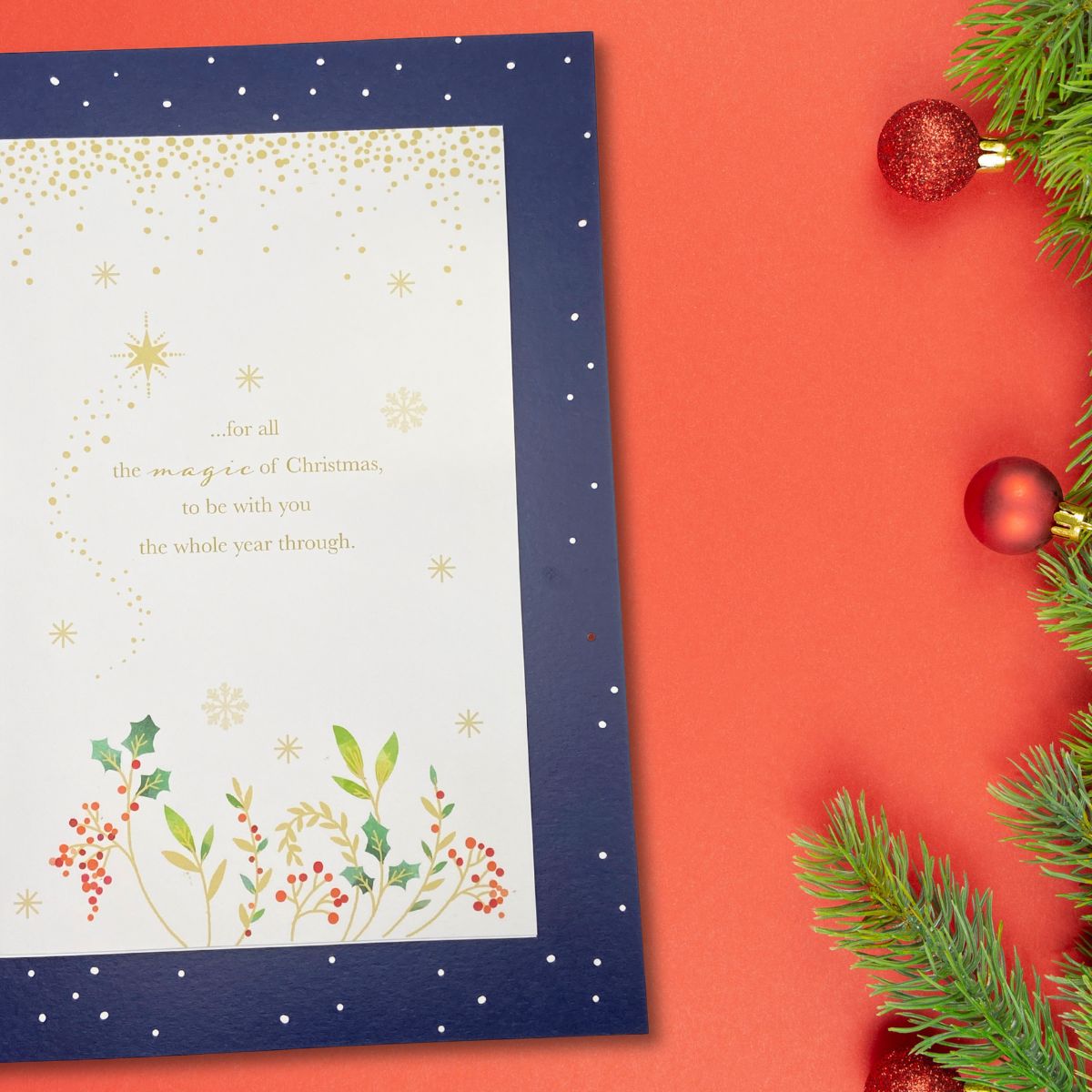 Son Large Christmas Card - Luxury Sleigh