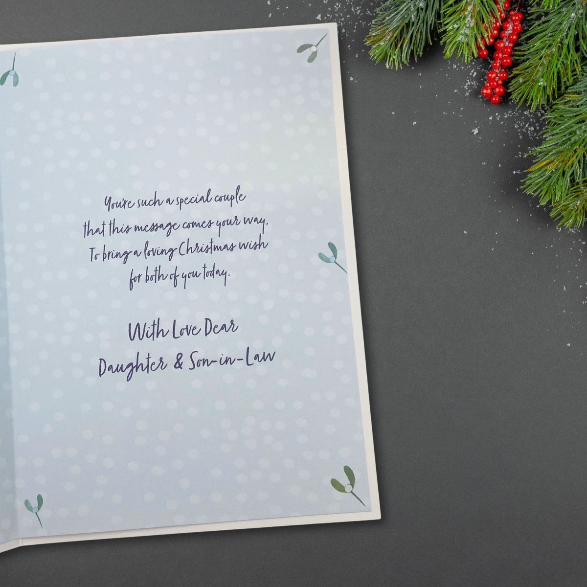 Daughter & Son-In-Law Card - Polar Bear Embrace