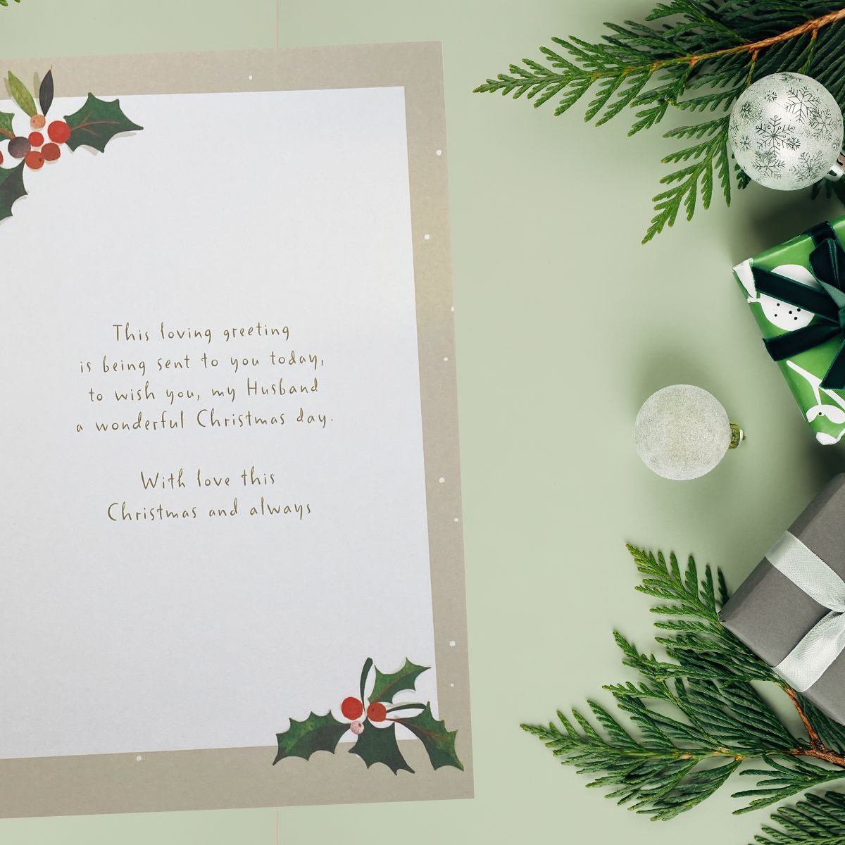 Husband Christmas Card - Big World Little Things