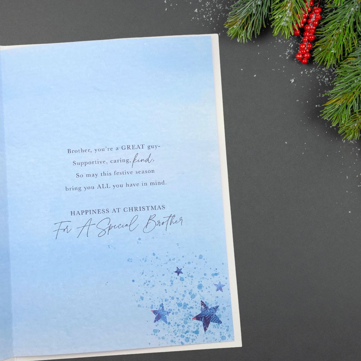 Brother Christmas Card - Decorated Tree