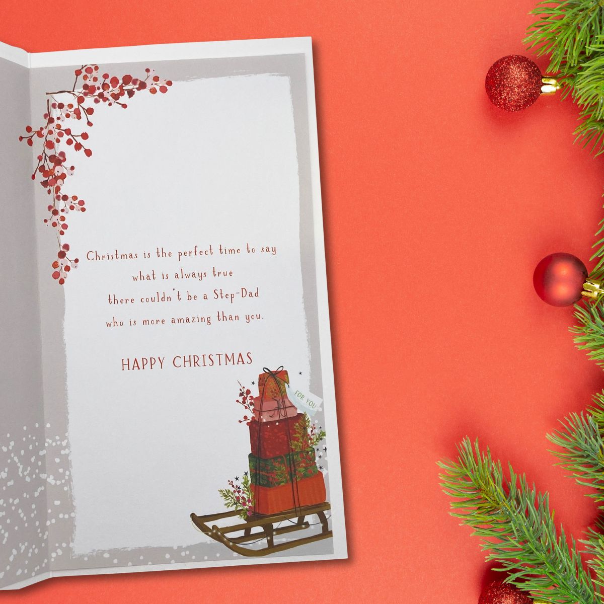 Step Dad Christmas Card - Skylight