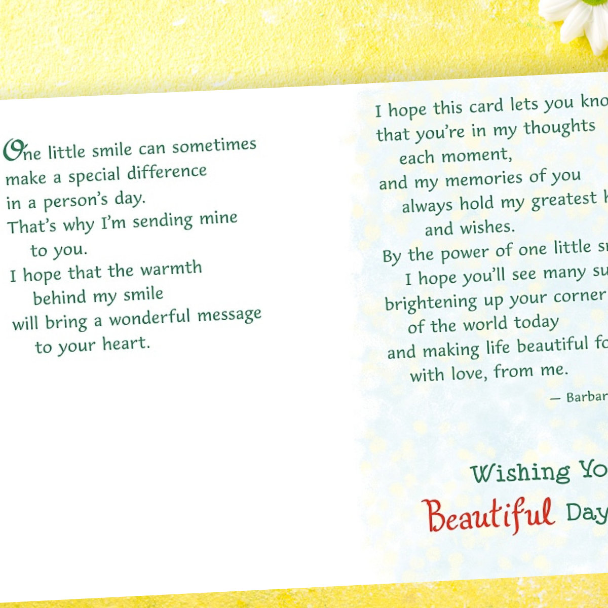 Sending A Smile Card - 3-Fold Blue Mountain Arts
