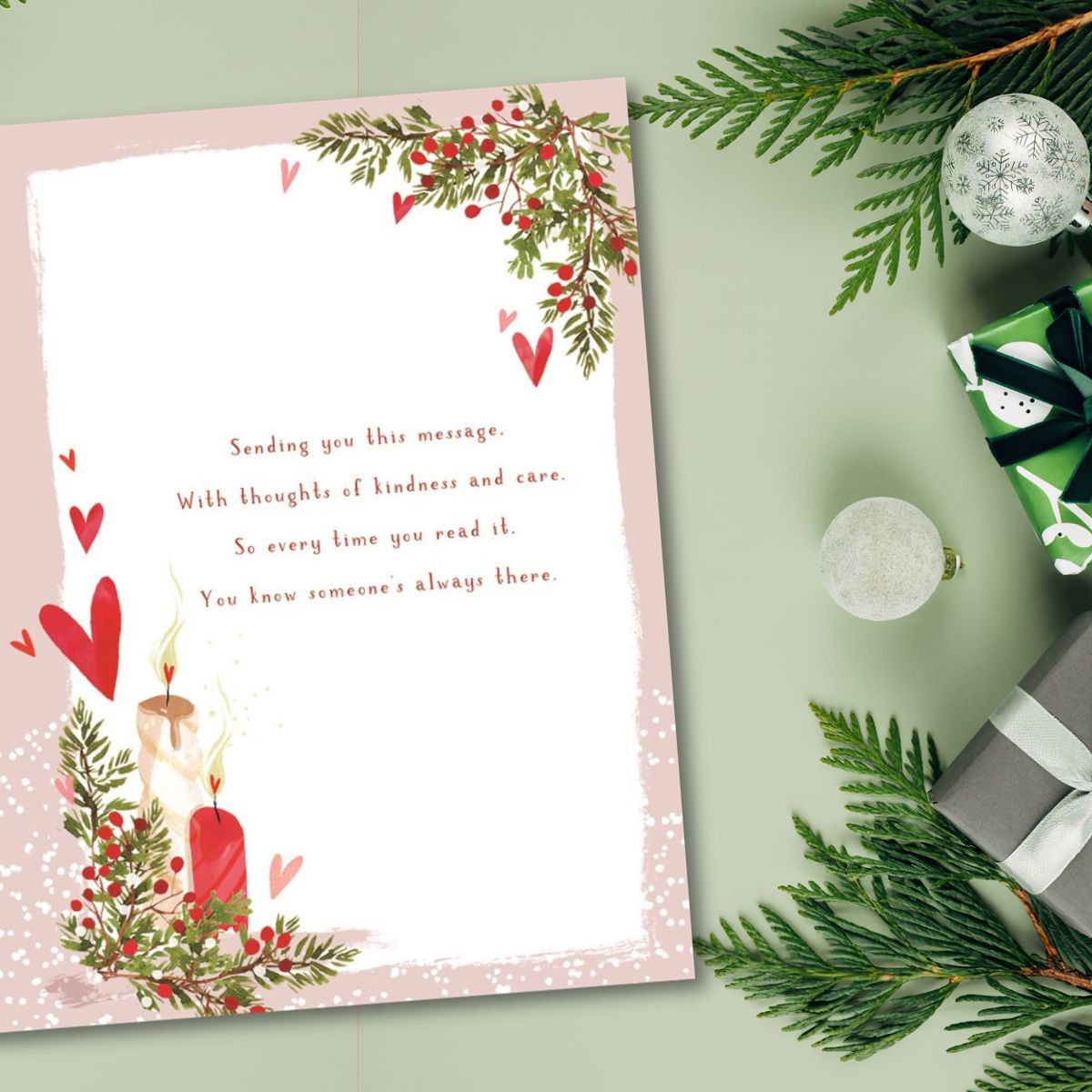 Thinking Of You Christmas Card - Skylight Lantern