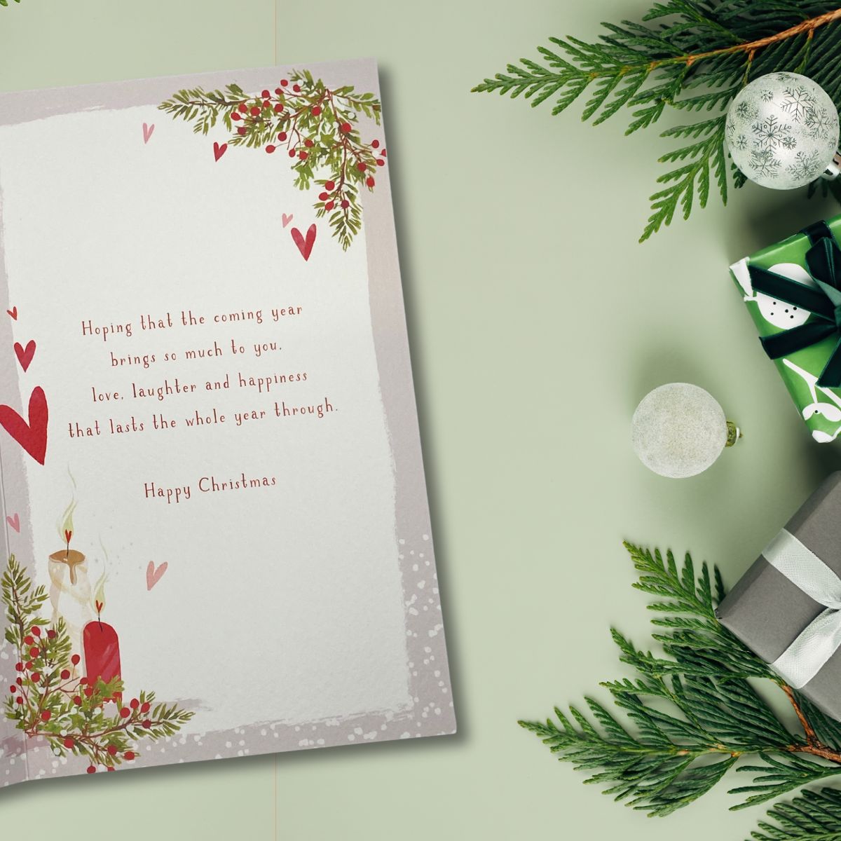 Open Christmas Card - Skylight Lantern