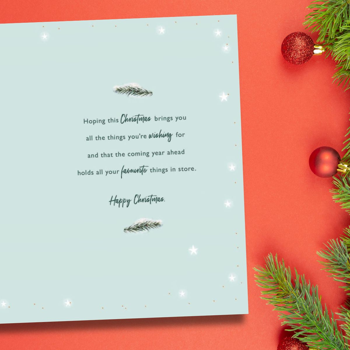 Friends Christmas Card - Just For You
