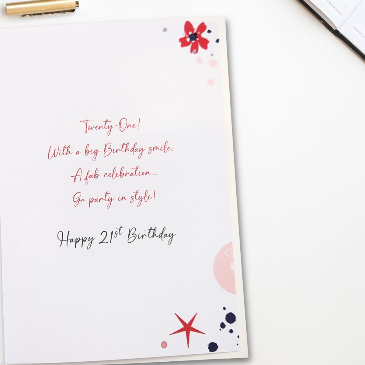 Granddaughter 21st Birthday Card - Chic Lady & Bag