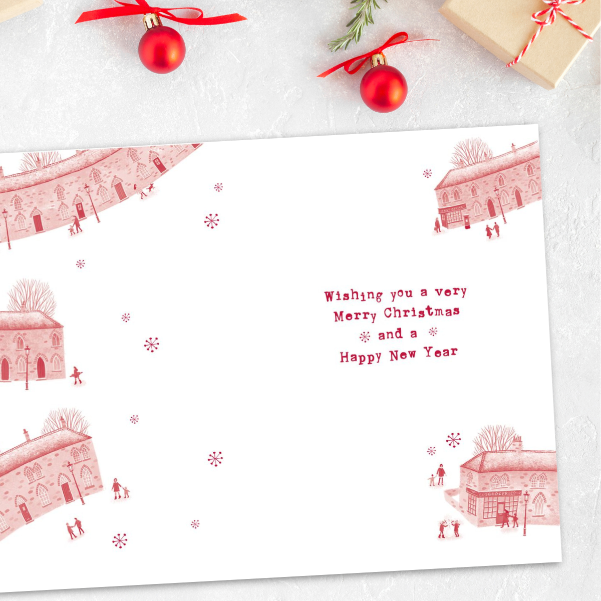 Across The Miles Christmas Card - Sent With Love