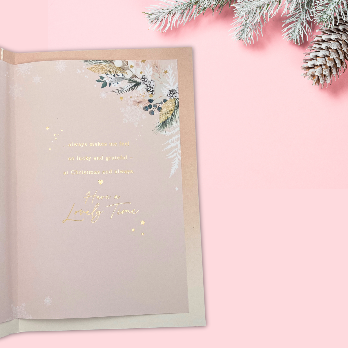 Mum From Daughter Large Christmas Card - Hanging Baubles