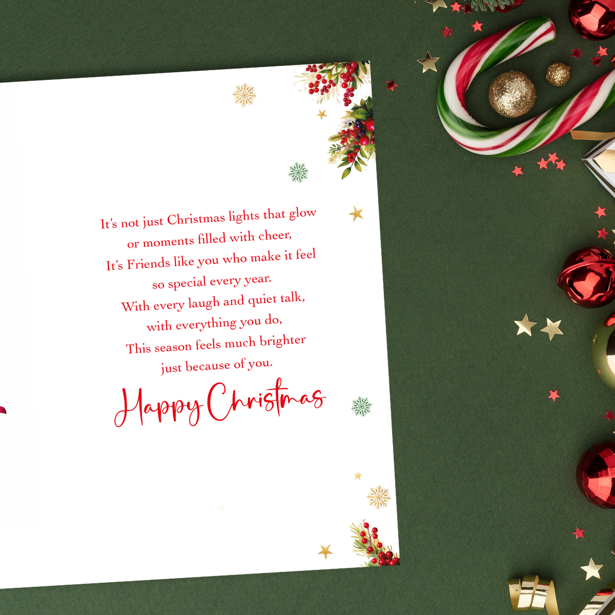 Friend Christmas Card - Cocktails