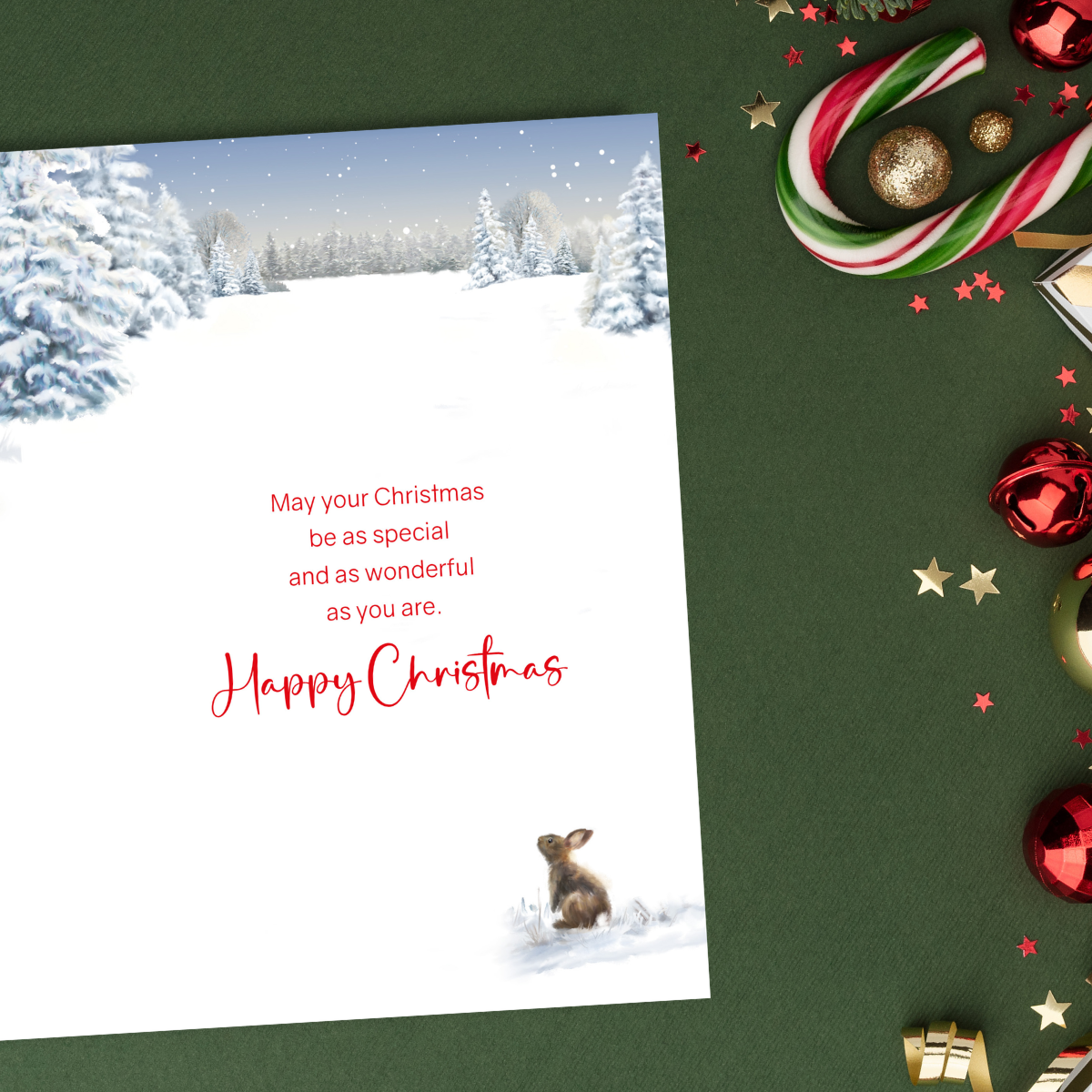 Niece Christmas Card - Woodland Tree