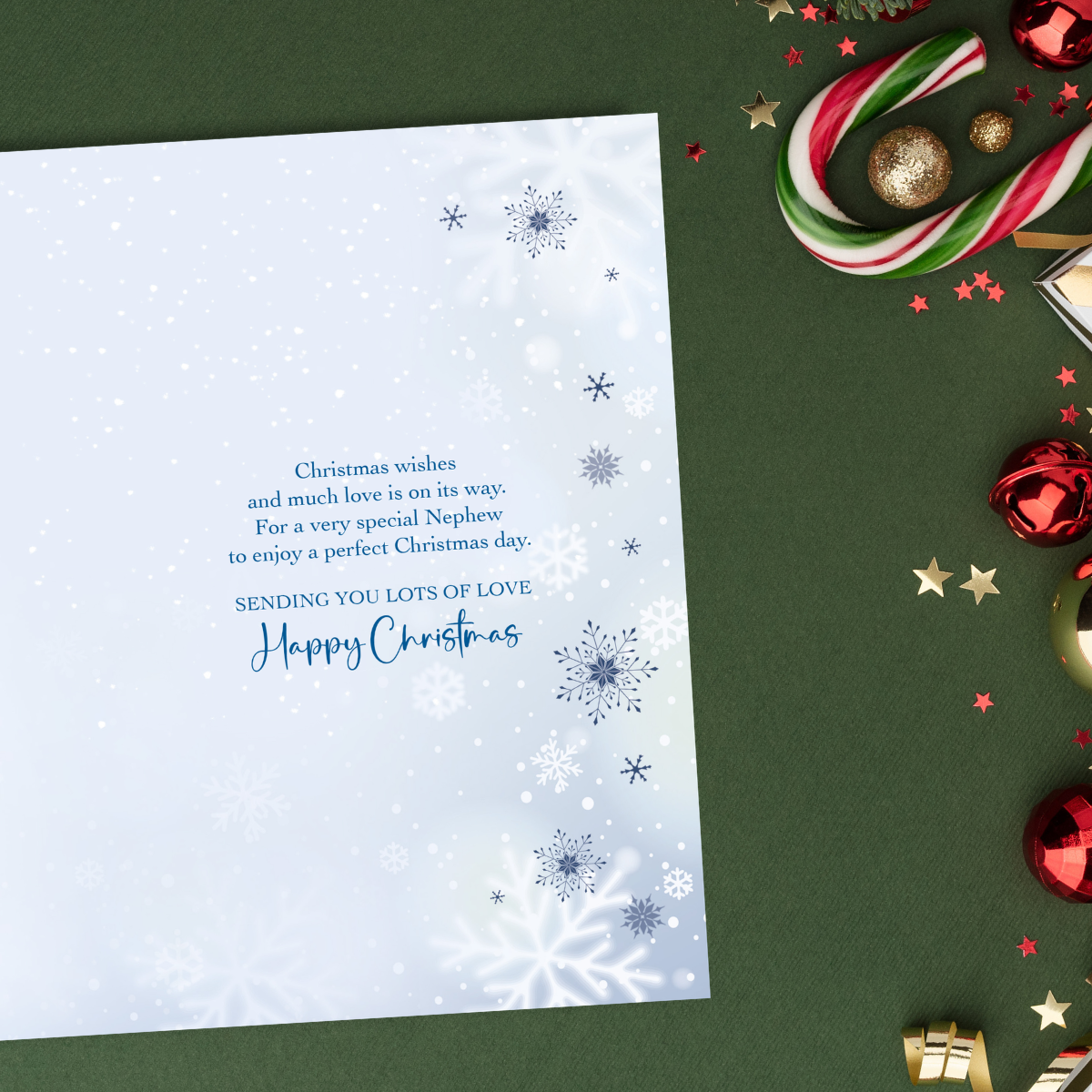 Nephew Christmas Card - Santa's On His Way