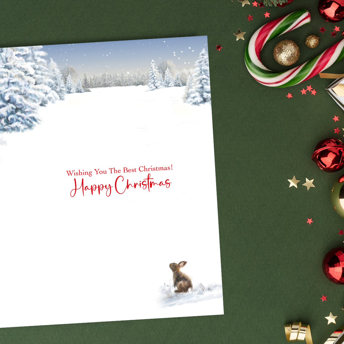 Cousin Christmas Card - Woodland Tree