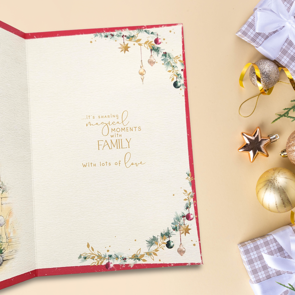Daughter Christmas Card - Me To You Bear With Gift