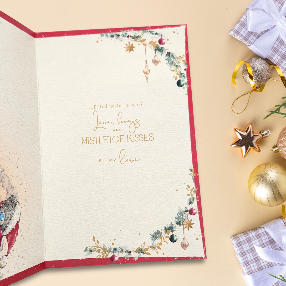 One I Love Christmas Card - Me To You Bears Mistletoe