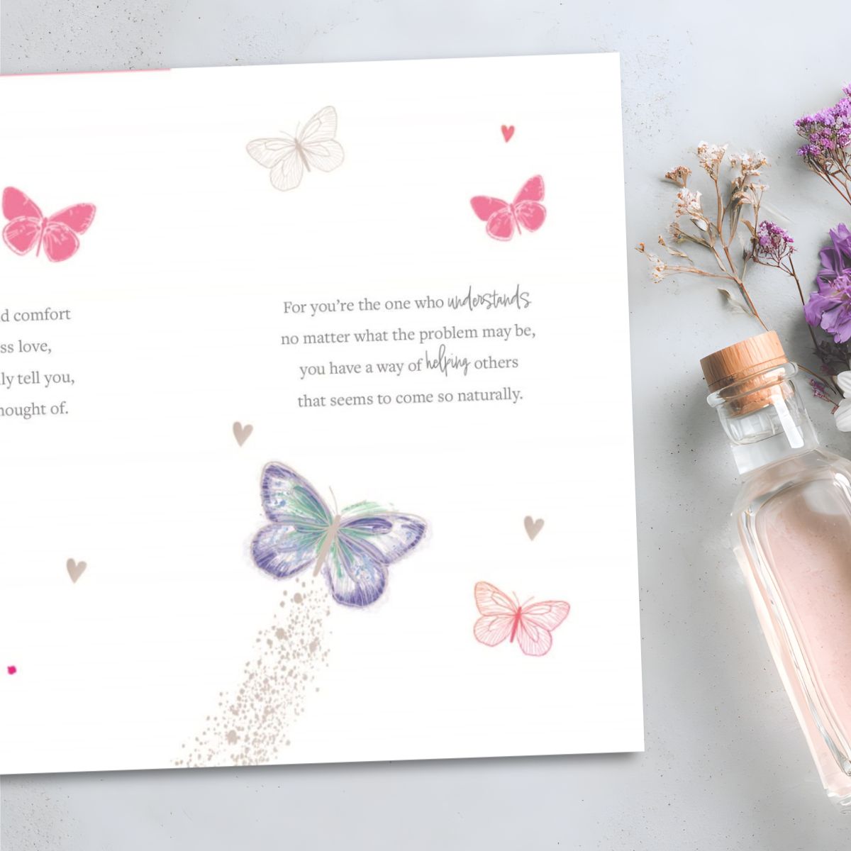 Mum Mother's Day Large Card - Luxury Butterflies