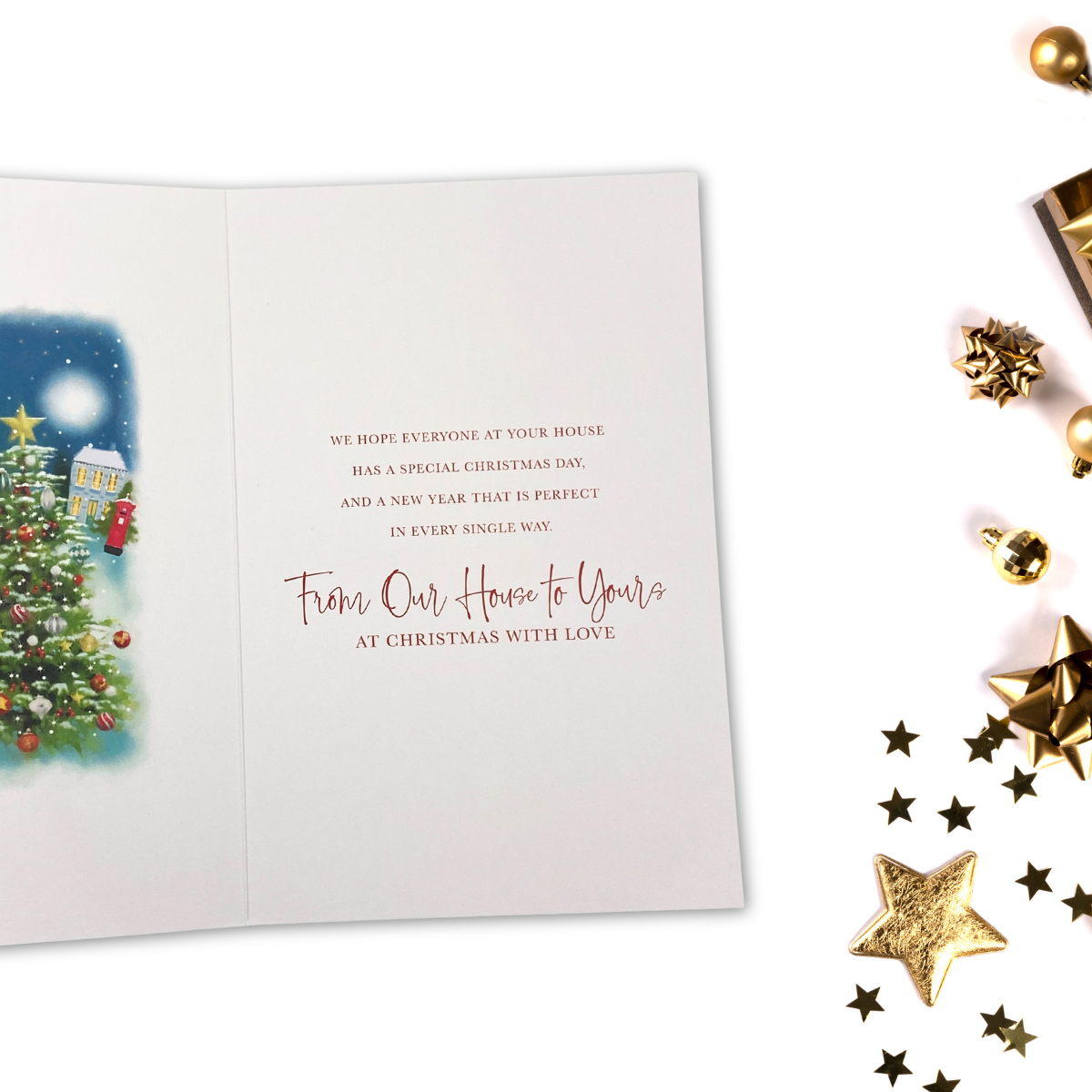 Our House To Yours Christmas Card - Festive Tree