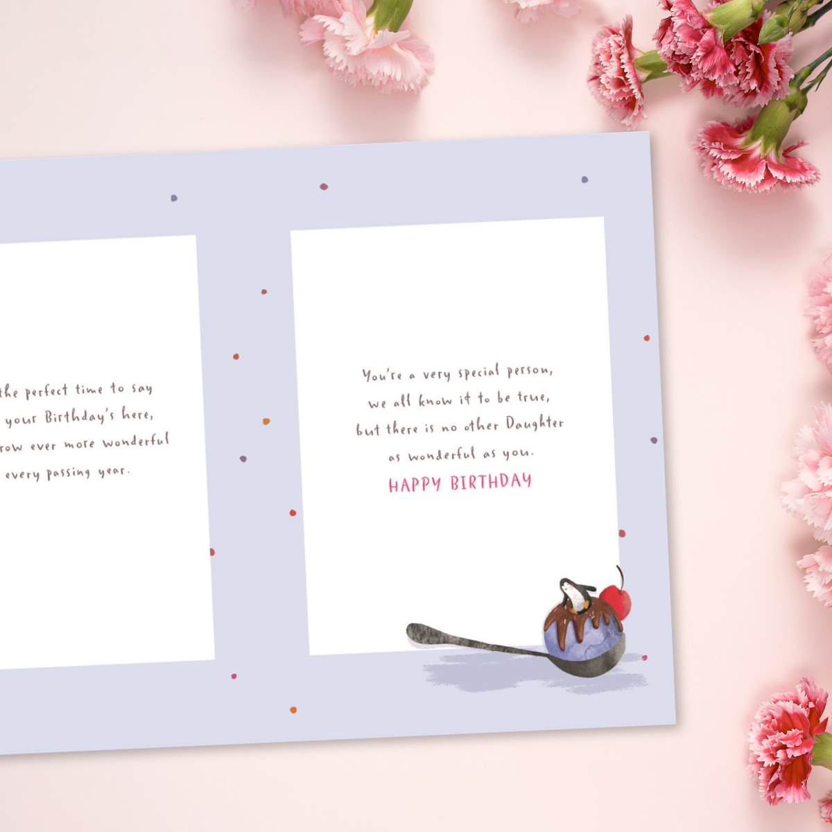 Daughter Birthday Card - Big World Little Things Ice Cream Sundae
