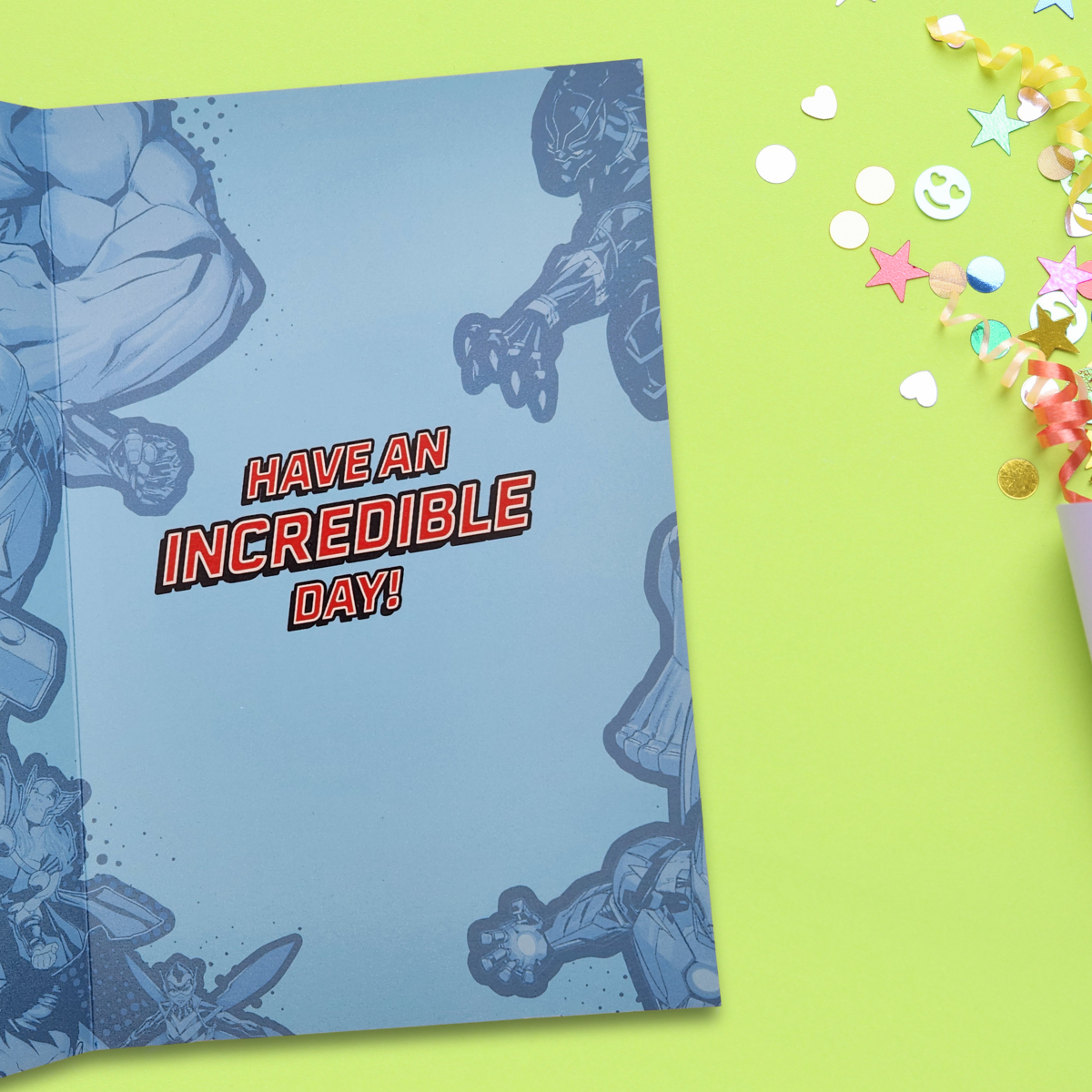 Brother Birthday Card - Marvel Avengers Holographic Foil