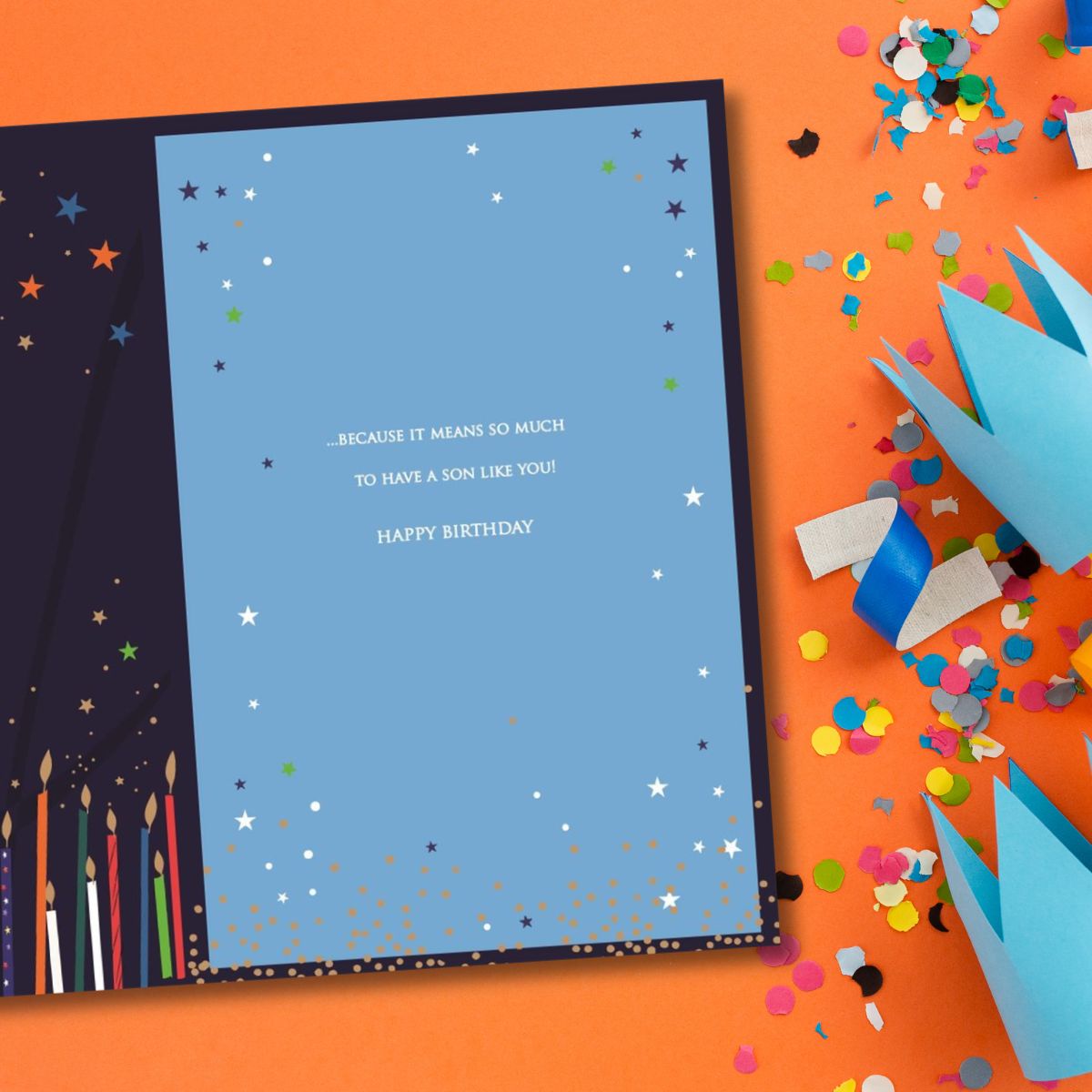 Son Birthday Card - Joy Candles