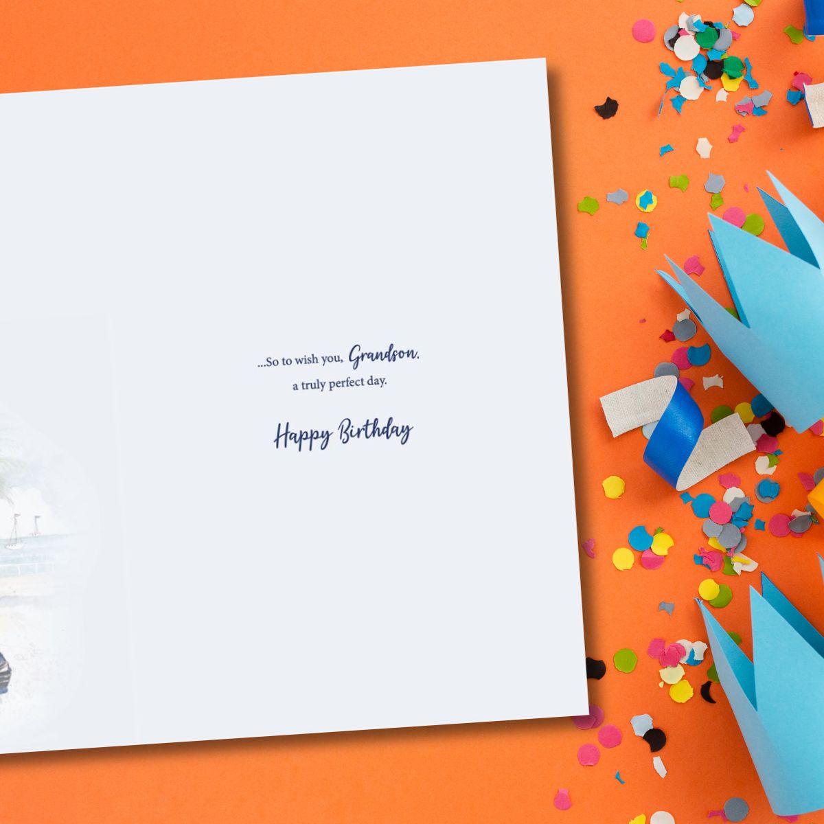 Grandson Birthday Card - Sports Car