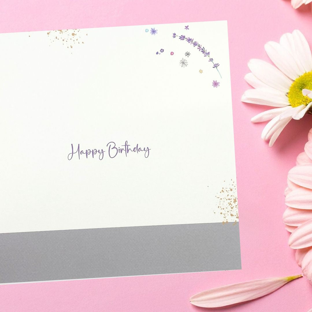 Carnival Birthday Card - Vase Of Flowers