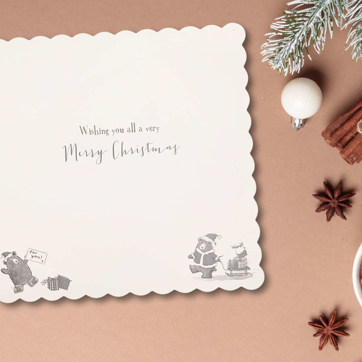 To All Of You Christmas Card - Cute Bears